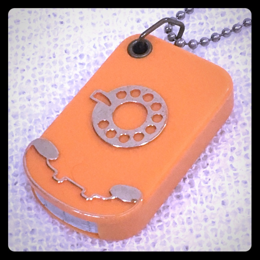 Vintage contact number necklace! Mint Vintage 🧡